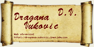 Dragana Vuković vizit kartica